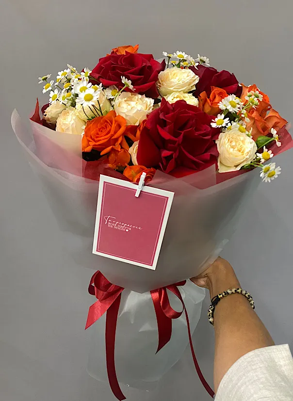 Букет "Алый вечер"